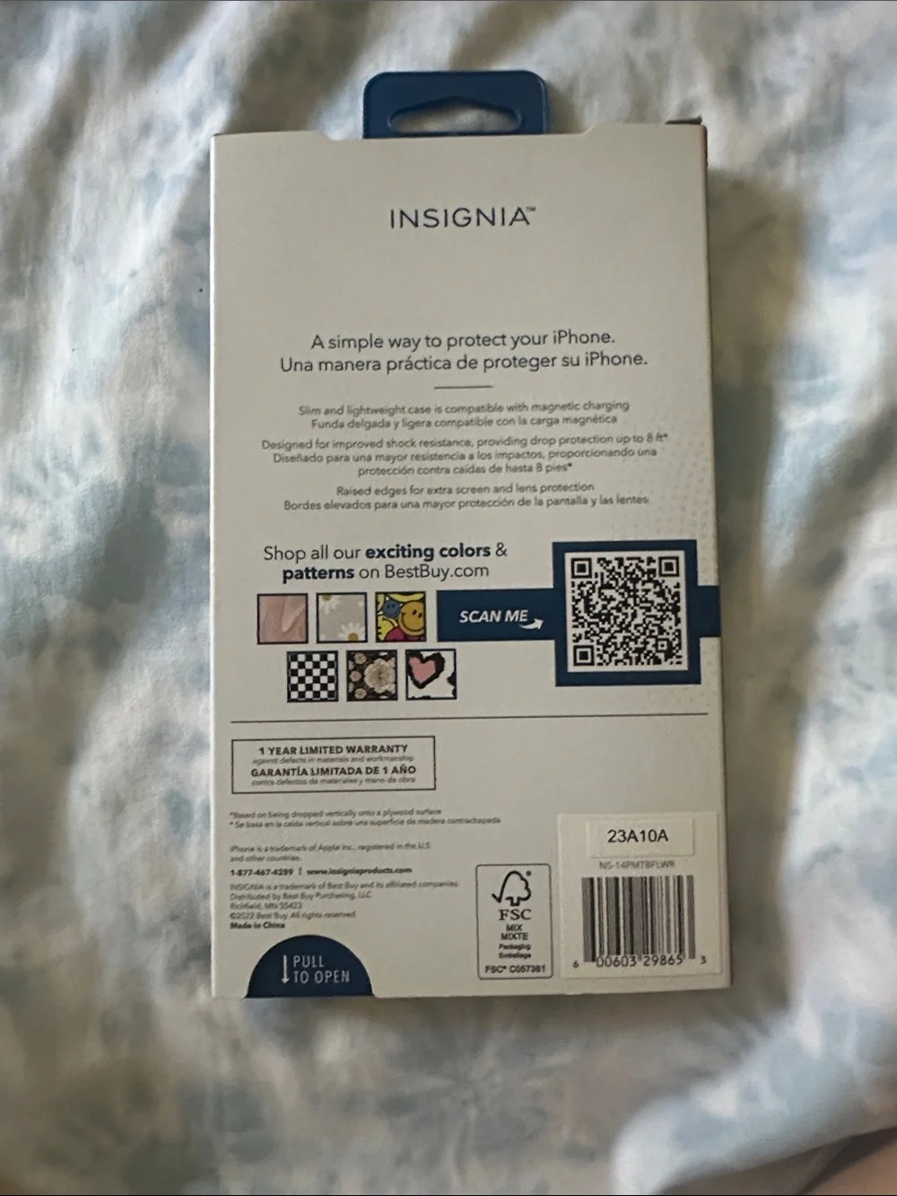 Insignia Floral Protective Case for iPhone 14 Pro Max — Sage & White